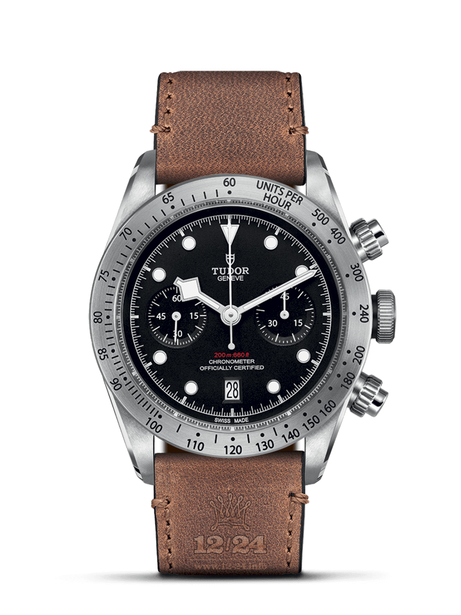 Tudor Black Bay Chrono Watch M79350-0005 41 mm Stainless steel Case Black Dial