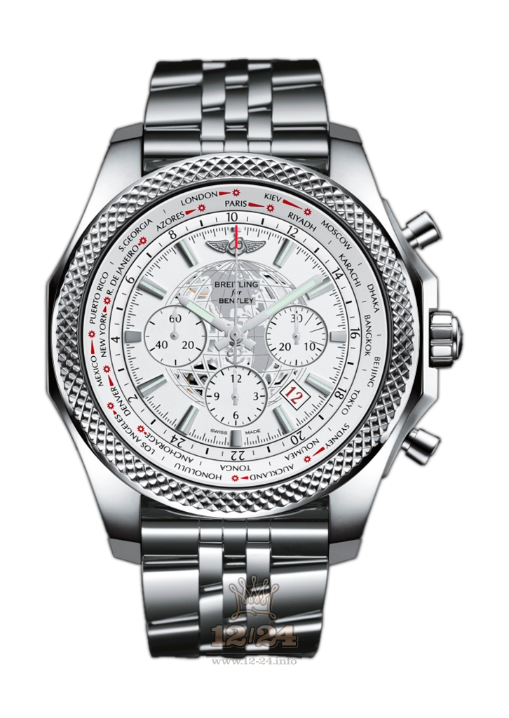 Breitling Breitling for Bentley Watch AB0521U0/A755/990A 49 mm Stainless steel Case White Dial