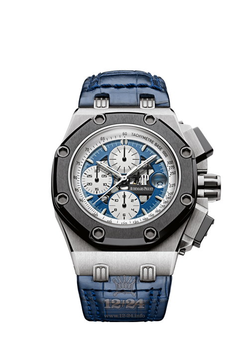 Audemars Piguet Royal Oak Watch 25770ST.OO.D009XX.02 47 mm Platinum Ceramics Case Blue Dark blue Dial