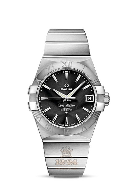 Omega Constellation Watch 123.10.38.21.01.001 38 mm Stainless steel Case Black Dial