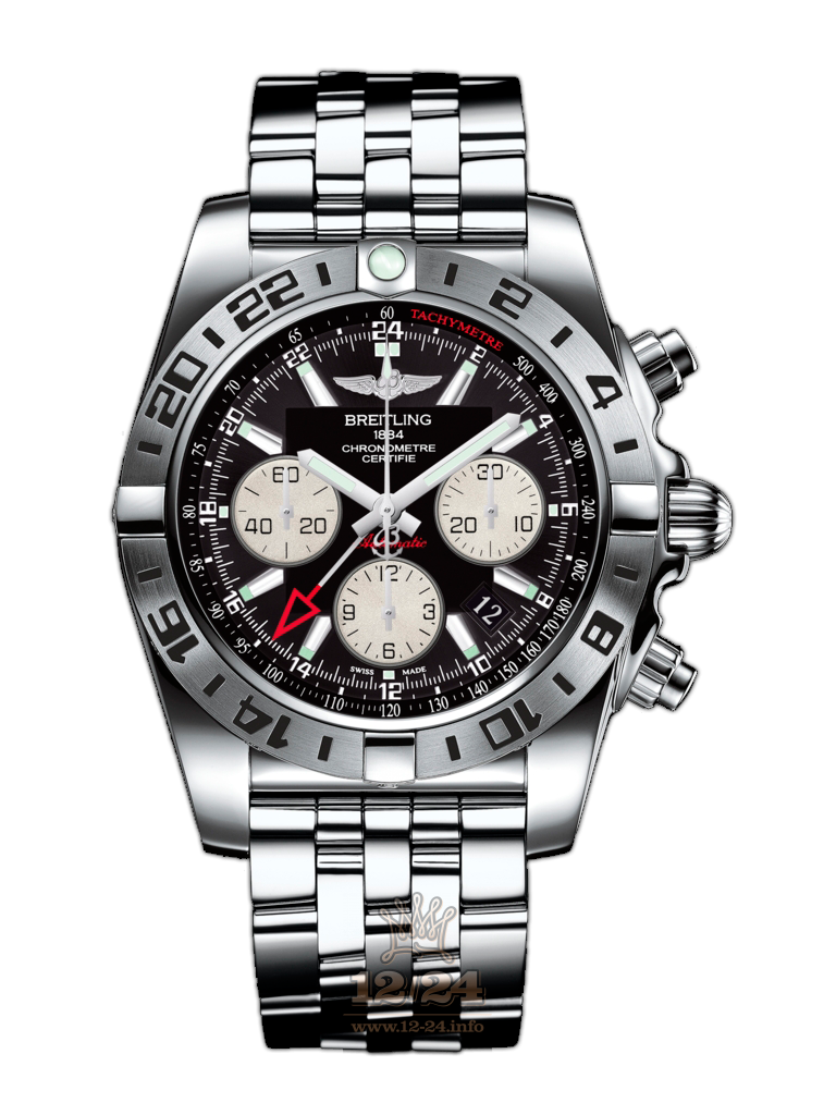 Breitling Chronomat Watch AB0420B9/BB56/375A 44 mm Stainless steel Case Black Dial