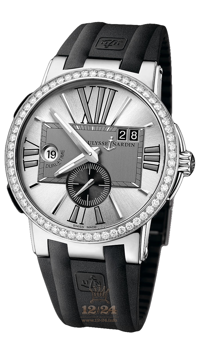 Ulysse Nardin Executive Watch 243-00B-3/421 43 mm Stainless steel Case Gray Silver Dial