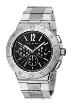 Bvlgari Diagono Watch 102330 DG41BSSDCH 41 mm Stainless steel Case Black Dial