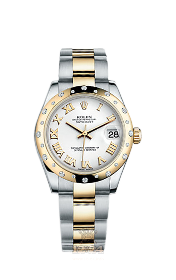 Rolex Lady-Datejust Watch 178343-0004 31 mm Steel / Yellow gold Case White Dial