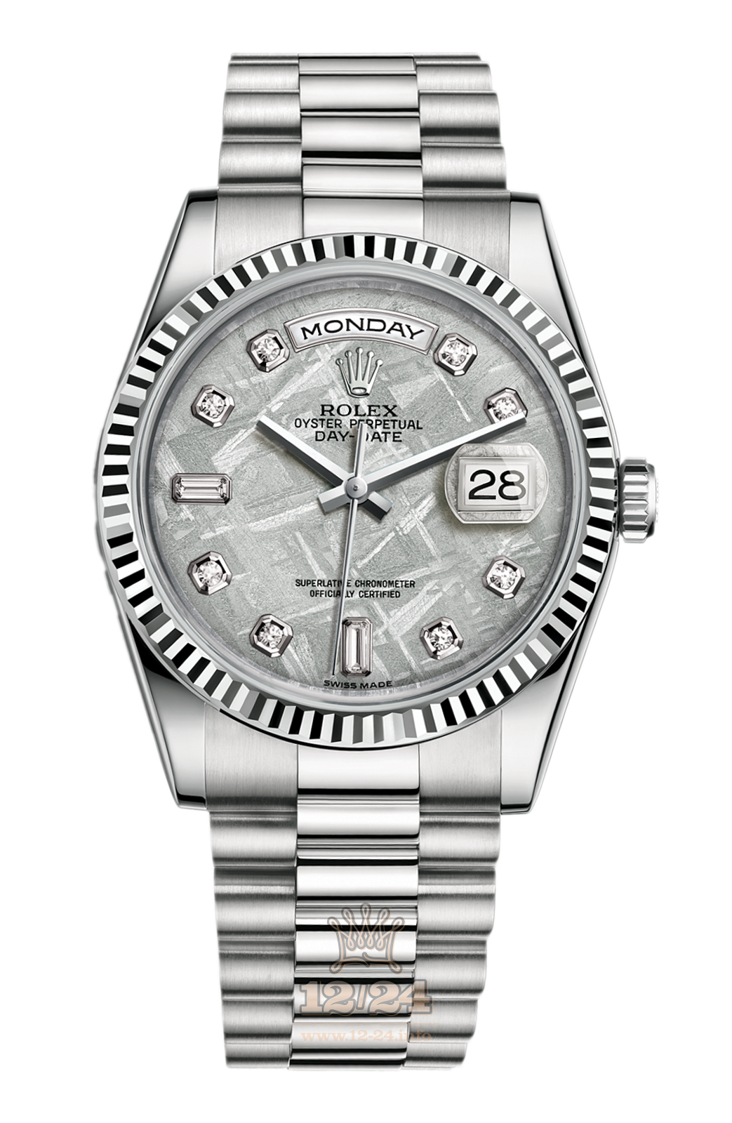 Rolex Day-Date Watch 118239-0294 36 mm White gold Case Gray Dial