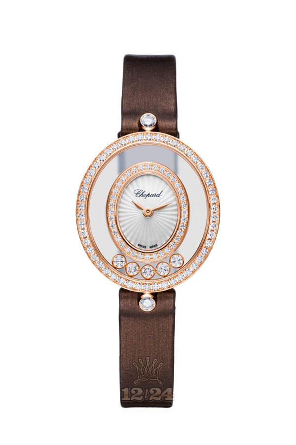 Chopard Happy Diamonds Watch 204292-5201 29 mm Pink gold Case White Dial