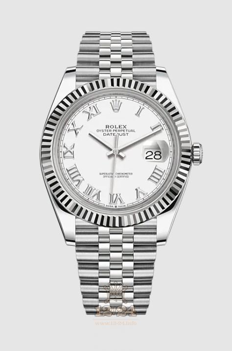 Rolex Datejust Watch 126334-0024 41 mm Stainless steel Case White Dial