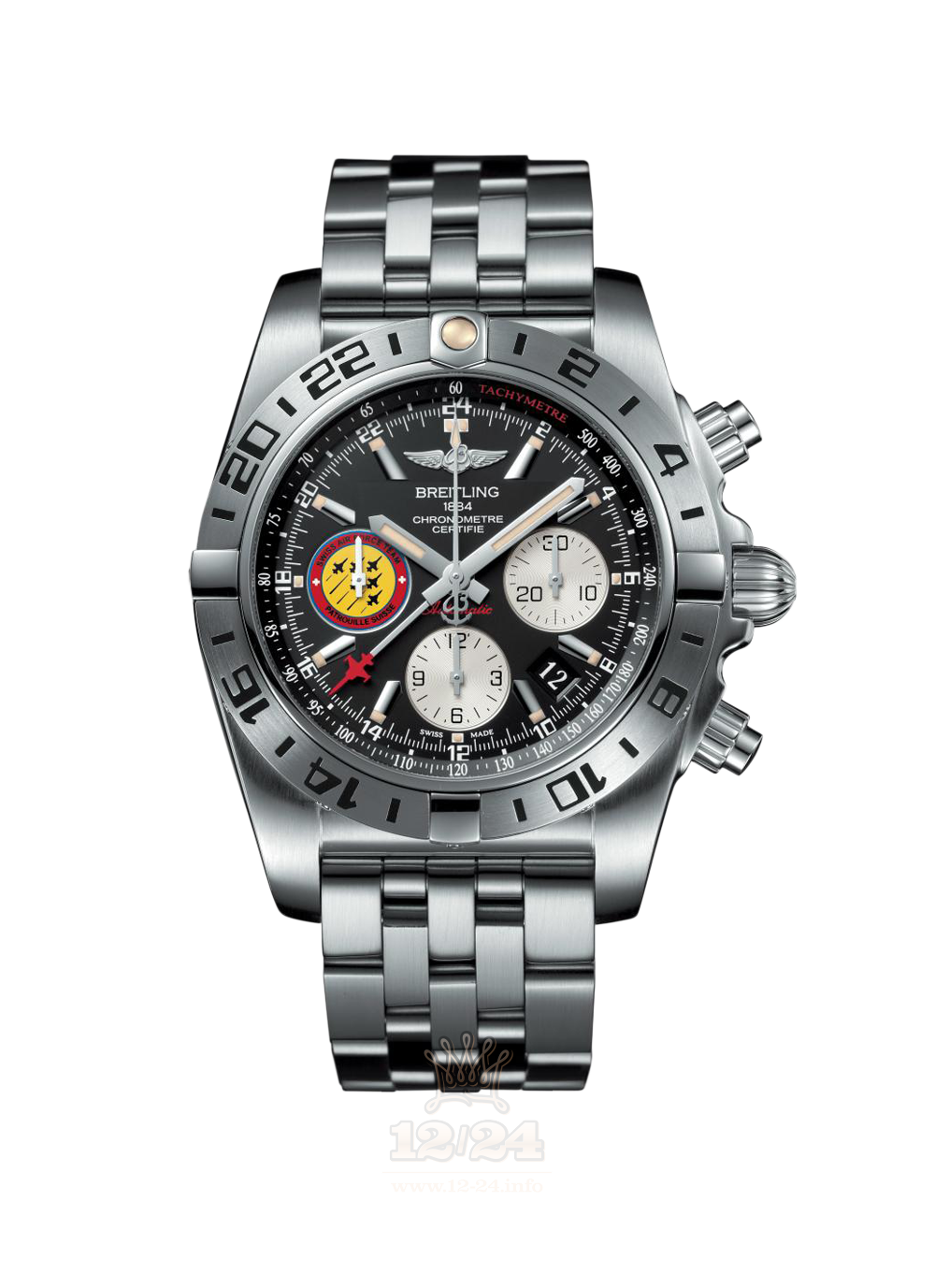 Breitling Chronomat Watch AB04203J|BD29|377A 44 mm Stainless steel Case Black Dial
