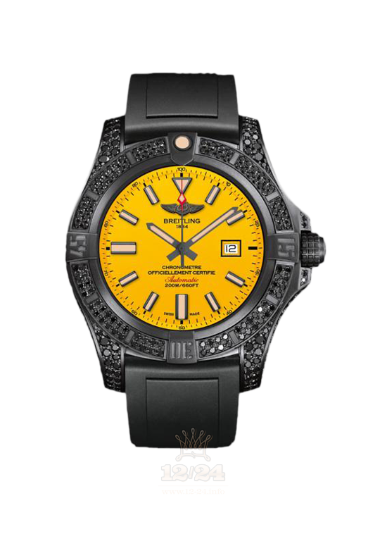 Breitling Avenger Watch V17311AU|I526|134S|V20DSA.2 44 mm Titanium Case Yellow Dial