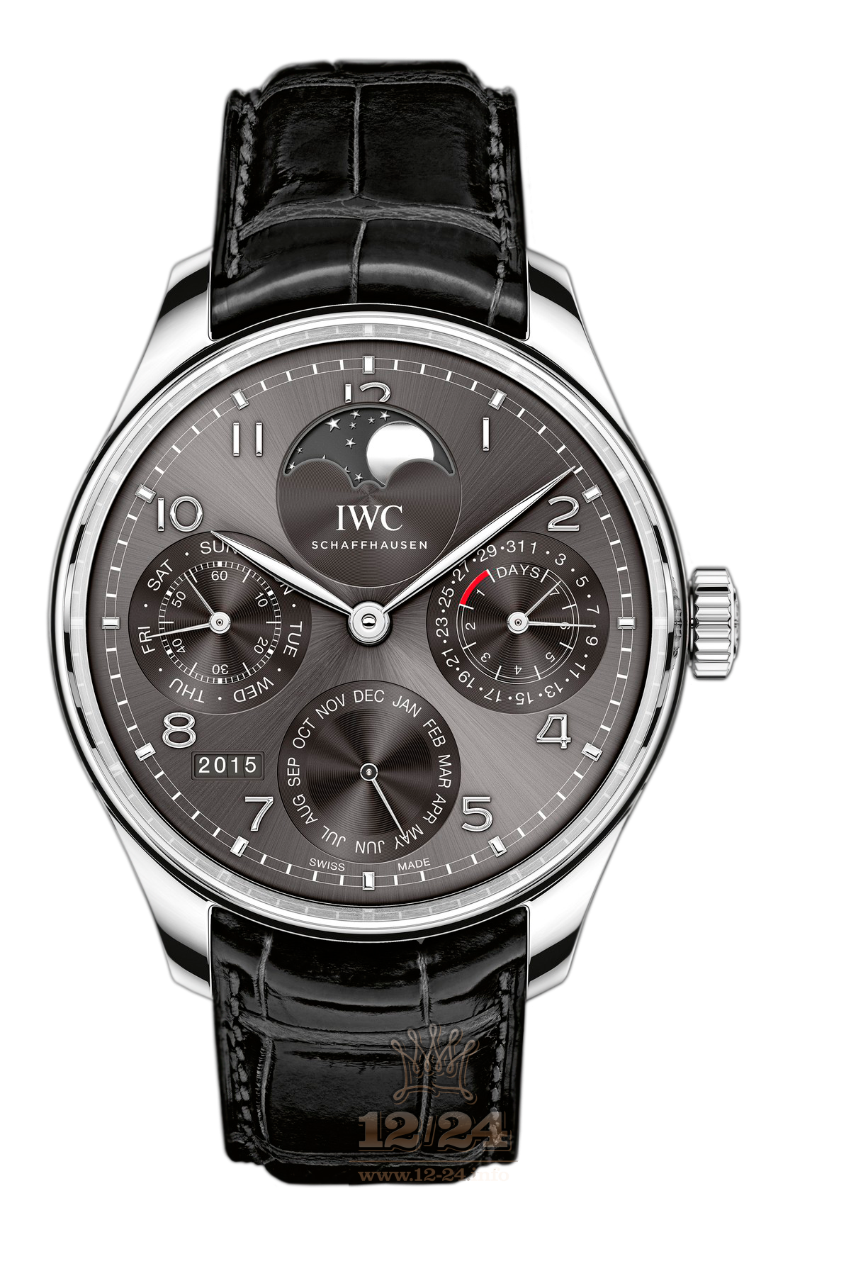 IWC Portugieser Watch IW503301 44 mm White gold Case Gray Dial