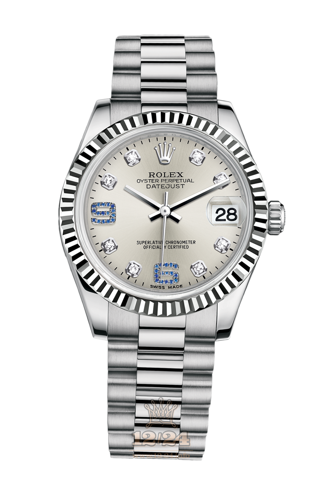 Rolex Lady-Datejust Watch 178279-0080 31 mm White gold Case Silver Dial