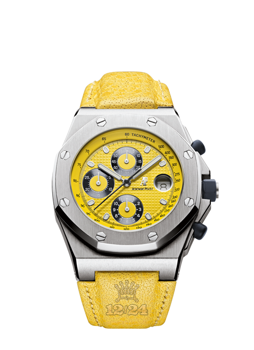 Audemars Piguet Royal Oak Watch 25770ST.OO.D009XX.02 47 mm Stainless steel Case Yellow Dial