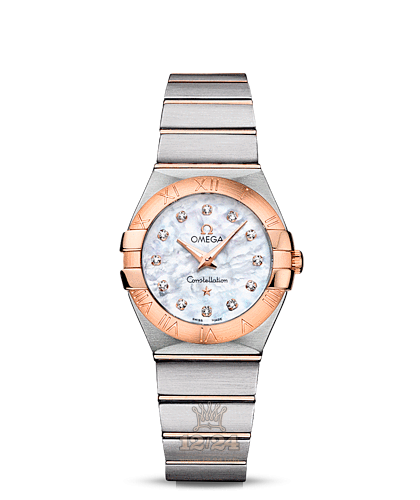 Omega Constellation Watch 123.20.27.60.55.001 27 mm Steel / Pink gold Case White Dial