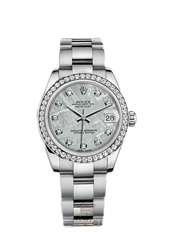 Rolex Datejust Watch 178384-0065 31 mm Steel / White gold Case Silver Dial