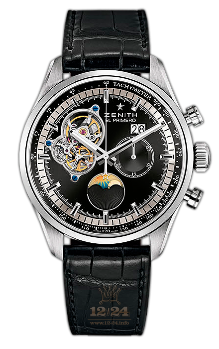 Zenith El Primero Watch 03.2160.4047/21.C714 45 mm Stainless steel Case Black Dial