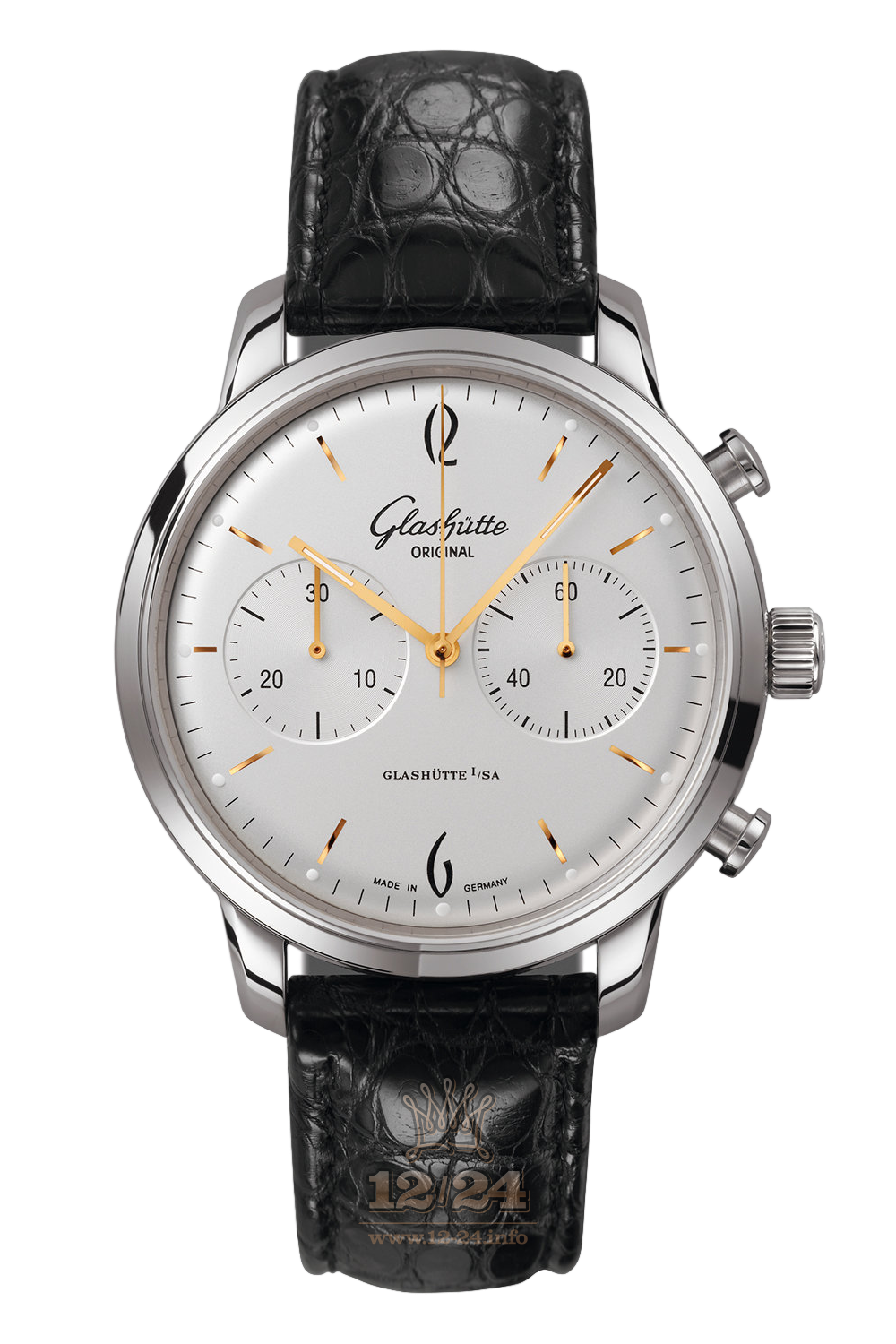 Glashutte Vintage Watch 1-39-34-03-22-04 42 mm Stainless steel Case Silver Dial
