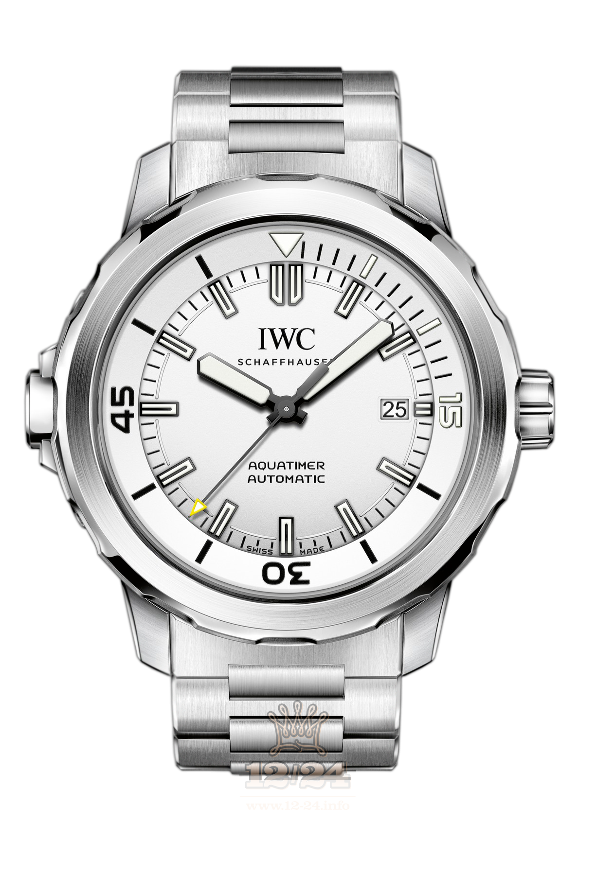 IWC Aquatimer Watch IW329004 42 mm Stainless steel Case Silver Dial