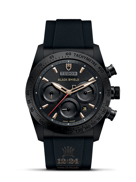 Tudor Fastrider Black Shield Watch M42000CN-0005 42 mm Ceramics Case Black Dial