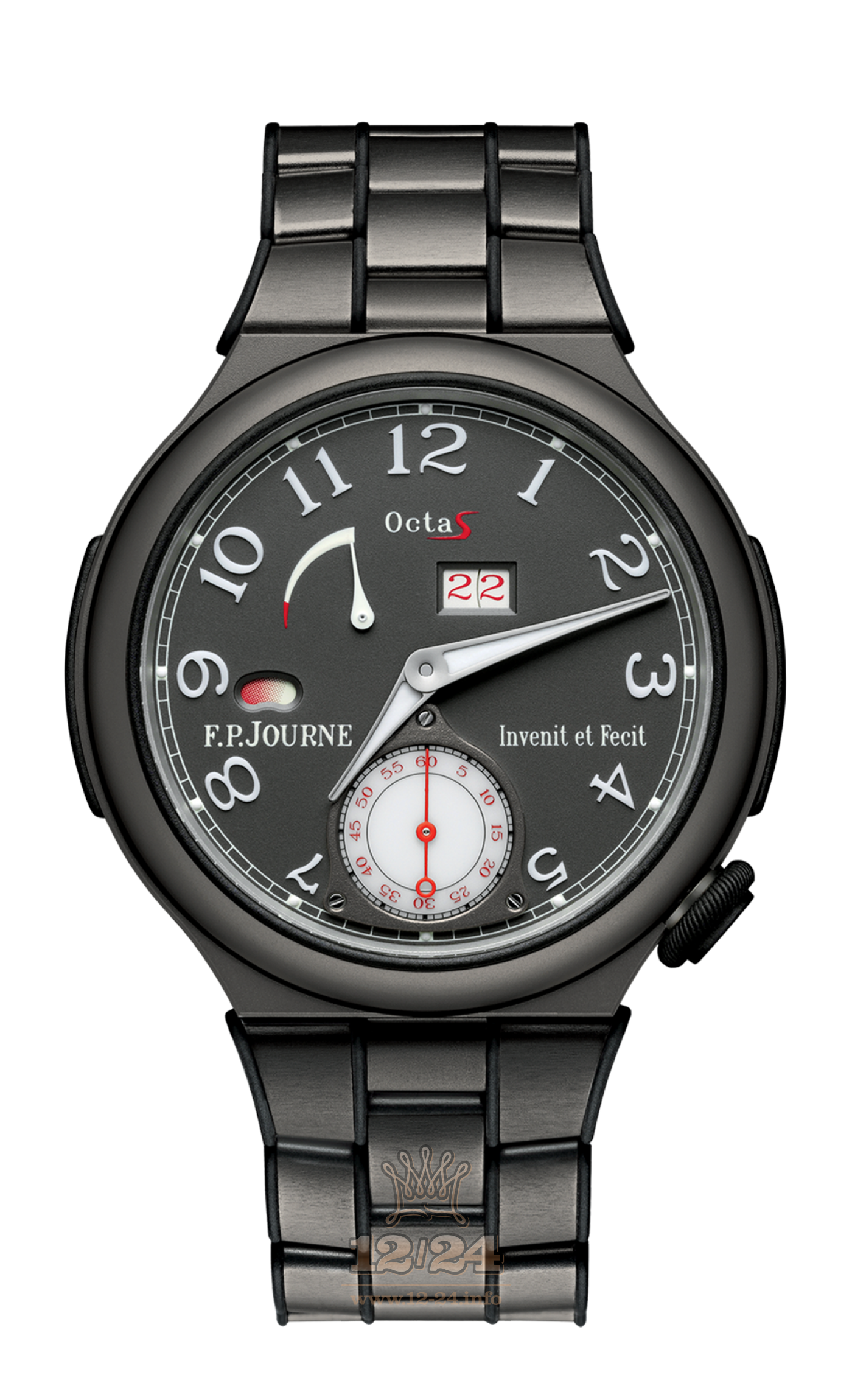 F.P.Journe Linesport Watch FPJ-Co-Linesport-AutomatReserveSport-TtAl 42 mm Titanium Rubber Case White Black Dial