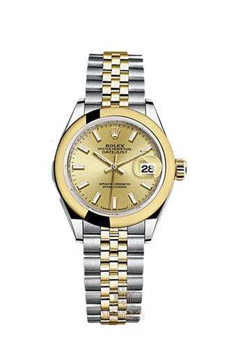 Rolex Datejust Watch 279163-0001 28 mm Steel / Yellow gold Case Golden Dial