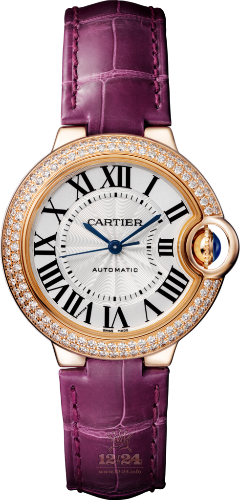 Cartier Ballon Bleu de Cartier Watch WE902036 33 mm Pink gold Case Silver Dial