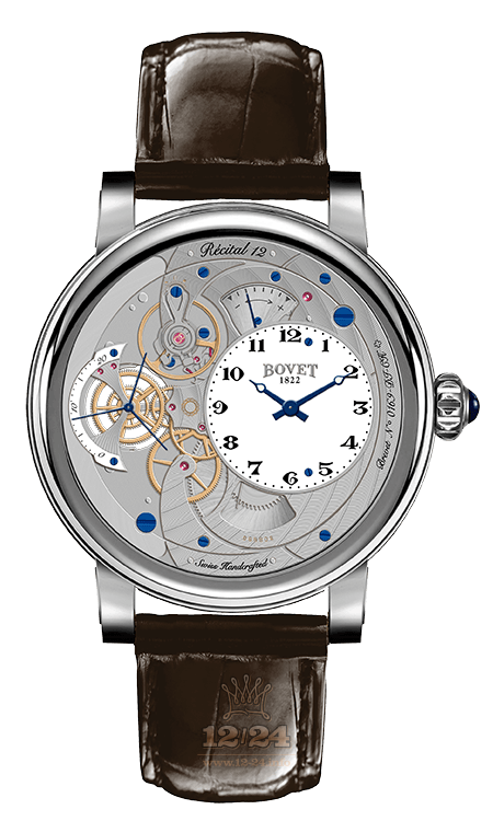 Bovet Dimier Watch R120004 42 mm White gold Case White Dial