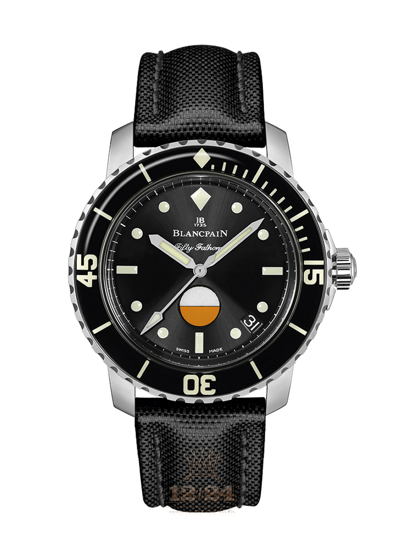 Blancpain Fifty Fathoms Watch 5008-1130-B52A 40 mm Stainless steel Case Black Dial