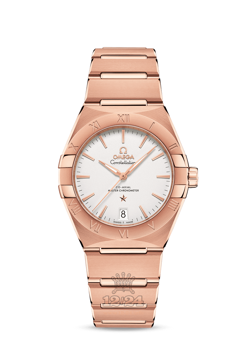 Omega Constellation Watch 131.50.36.20.02.001 36 mm Pink gold Case Silver Dial