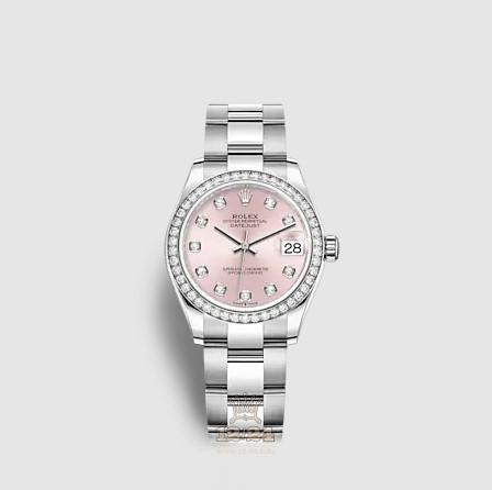 Rolex Datejust Watch 278384rbr-0035 31 mm Stainless steel White gold Case Pink Dial