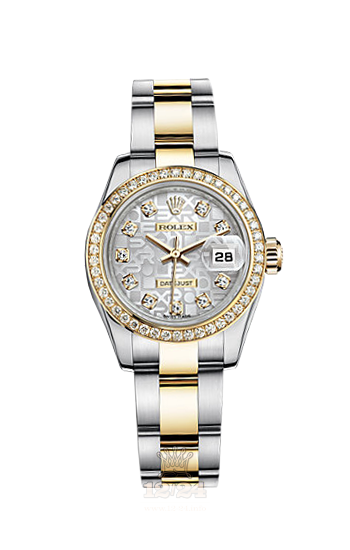 Rolex Lady-Datejust Watch 179383-0002 26 mm Steel / Yellow gold Case Silver Dial