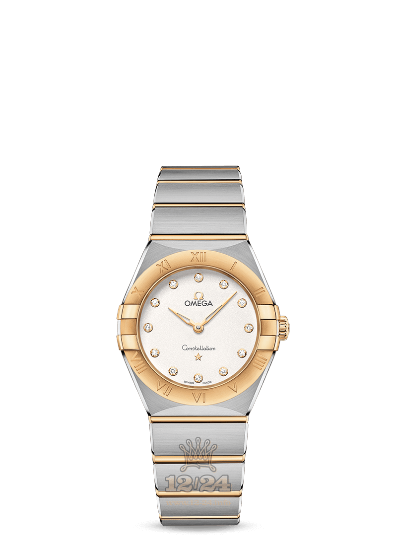 Omega Constellation Watch 131.20.28.60.52.002 28 mm Steel / Yellow gold Case Silver Dial