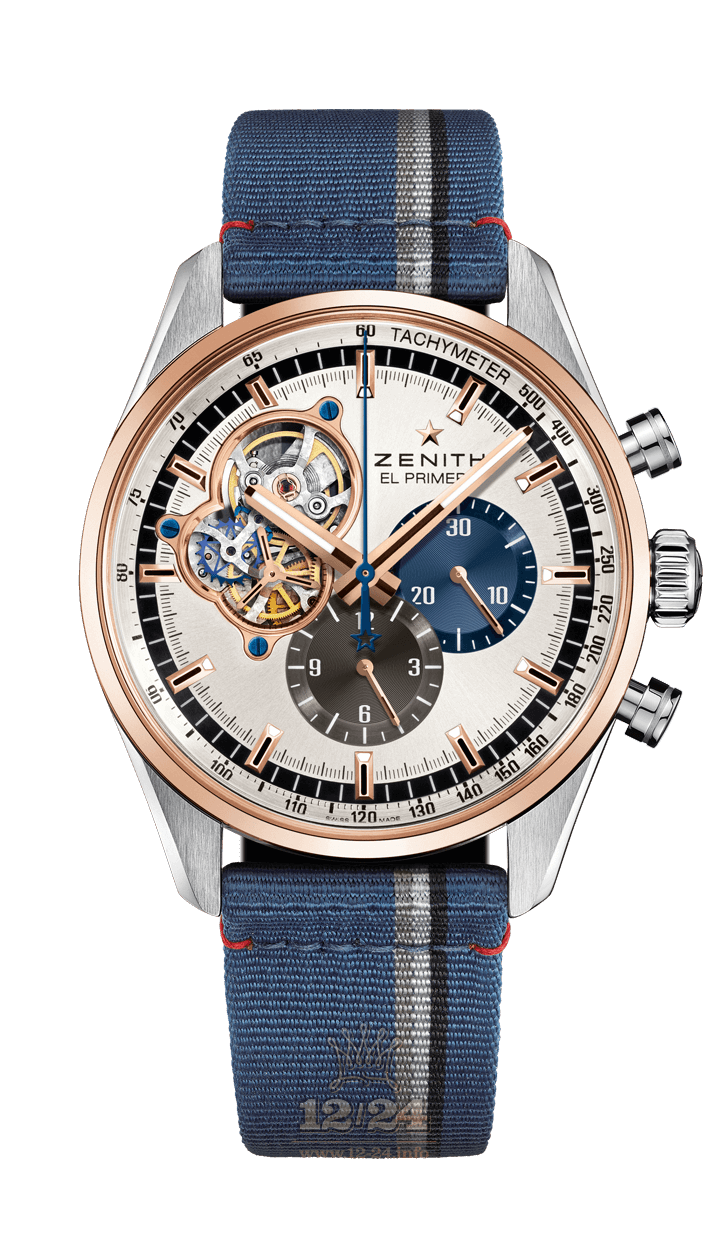 Zenith Chronomaster Watch 51.2080.4061/69.C802 42 mm Steel / Pink gold Case Silver Dial