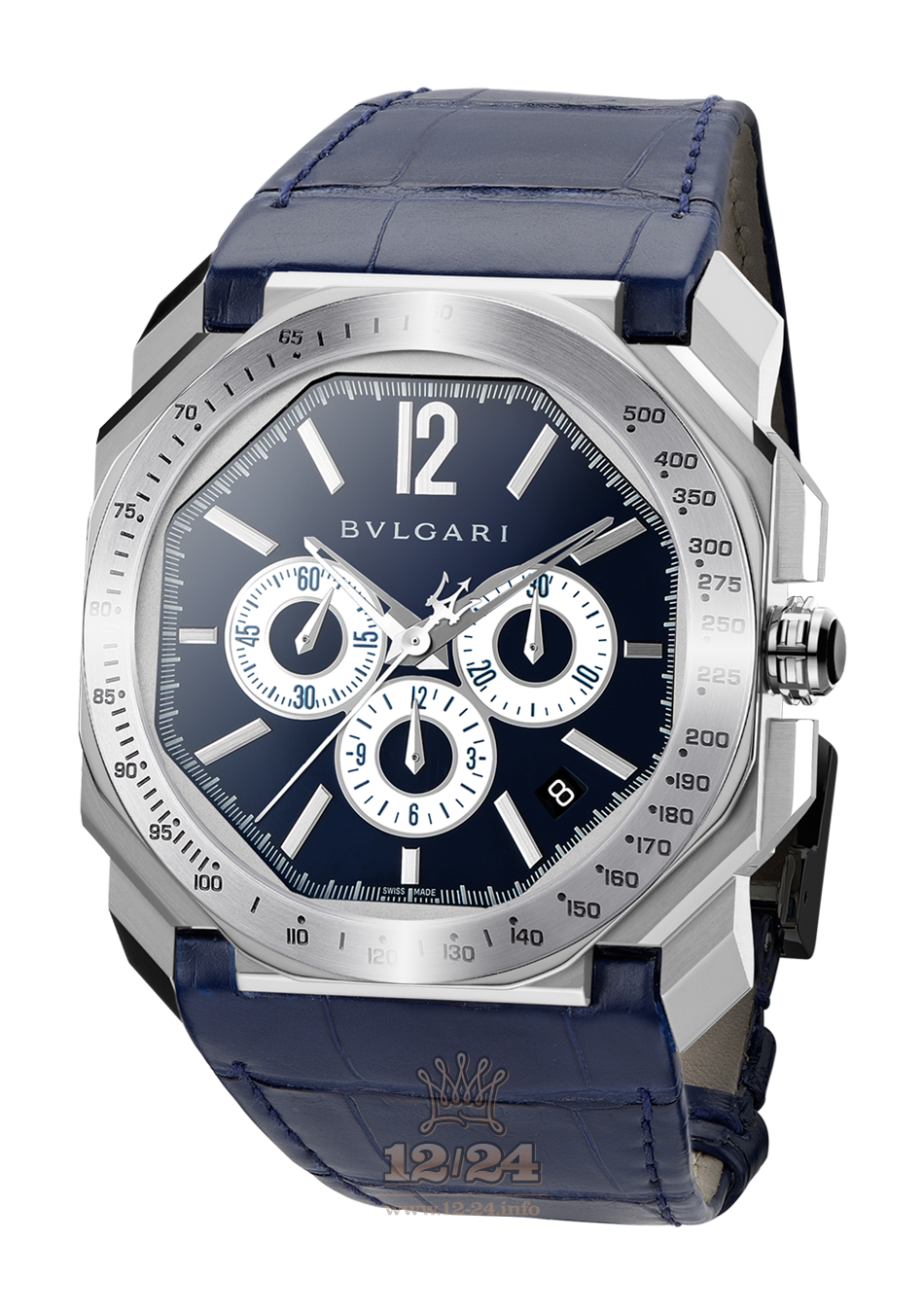 Bvlgari Octo Watch 102229 BGO41C3SLDCH/MAS 41 mm Stainless steel Case Dark blue Dial