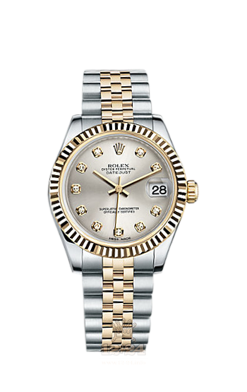 Rolex Lady-Datejust Watch 178273-0015 31 mm Steel / Yellow gold Case Silver Dial