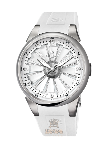 Perrelet Turbine Watch A2042/AA 41 mm Stainless steel Case White Dial