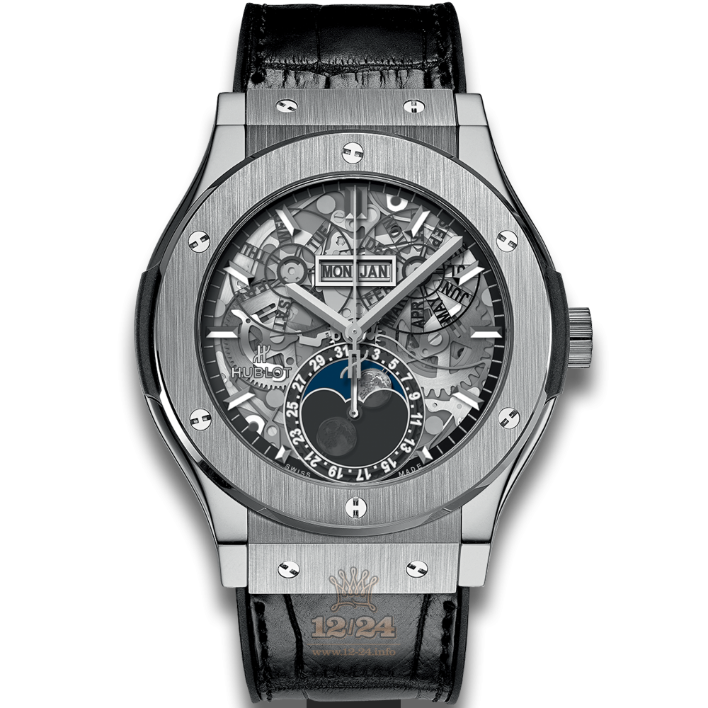 Hublot Classic Fusion Watch 517.NX.0170.LR 45 mm Titanium Case Silver Dial