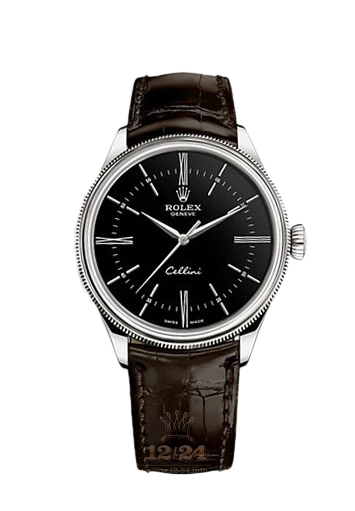 Rolex Cellini Watch 50509-0022 39 mm White gold Case Black Dial