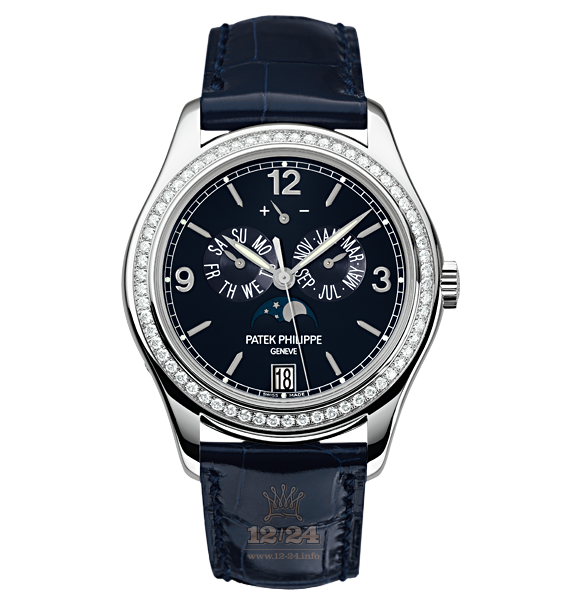 Patek Philippe Complications Watch 5147G-001 39 mm White gold Case Dark blue Dial