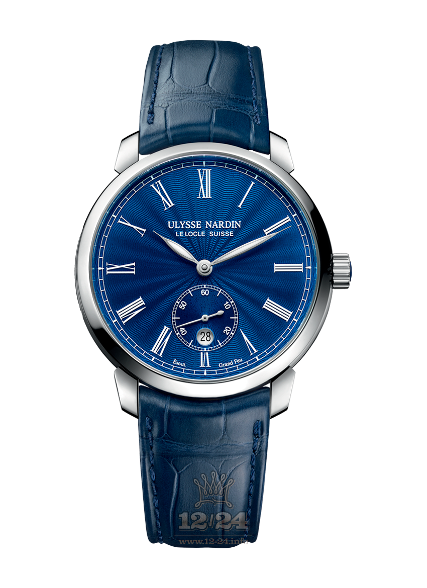 Ulysse Nardin Classic Watch 3203-136-2/E3 40 mm Stainless steel Case Dark blue Dial