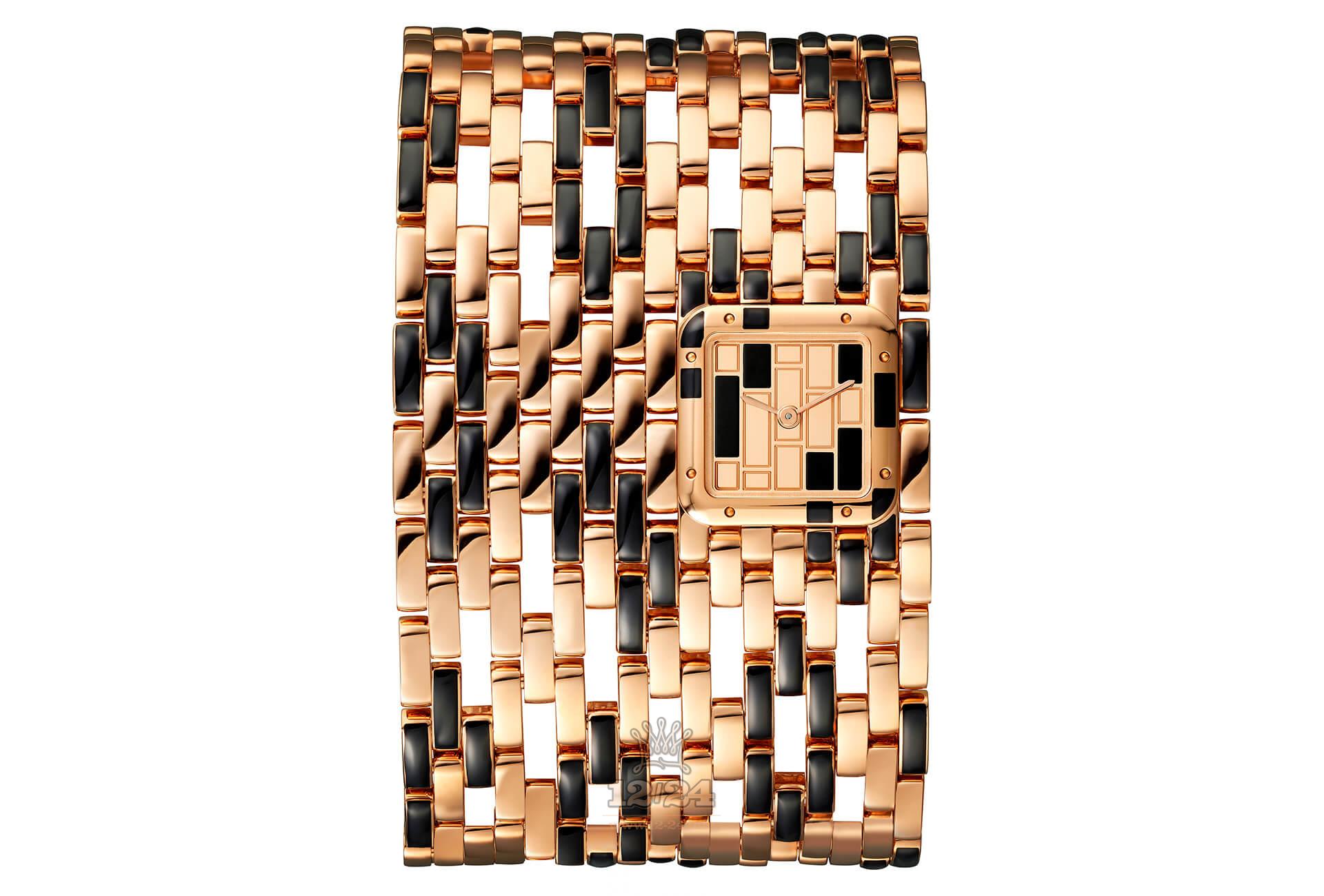 Cartier Panthere de Cartier Watch WGPN0019 22 mm Pink gold Case Golden Dial