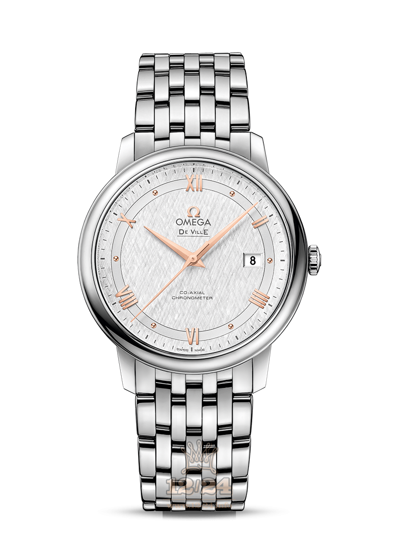 Omega Prestige Watch 424.10.40.20.02.004 40 mm Stainless steel Case Silver Dial