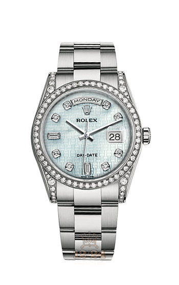 Rolex Day-Date Watch 118389-0096 36 mm White gold Case Blue Dial