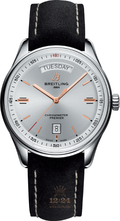 Breitling Premier Watch A45340211G1X2 40 mm Stainless steel Case Silver Dial
