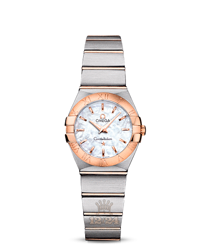 Omega Constellation Watch 123.20.24.60.05.001 24 mm Steel / Pink gold Case White Dial