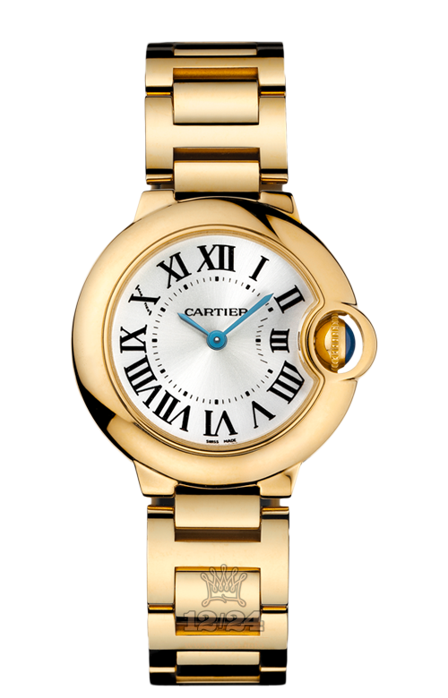 Cartier Ballon Bleu de Cartier Watch W69001Z2 29 mm Yellow gold Case Silver Dial