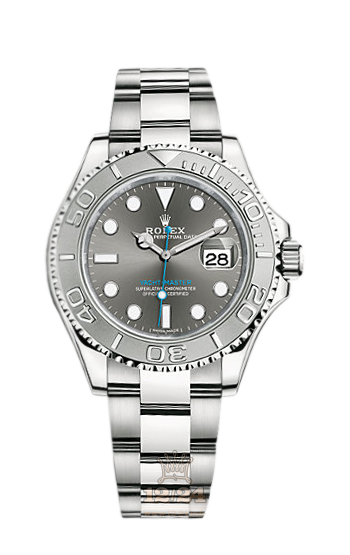 Rolex Yacht-Master Watch 116622-0003 40 mm Stainless steel Platinum Case Gray Dial