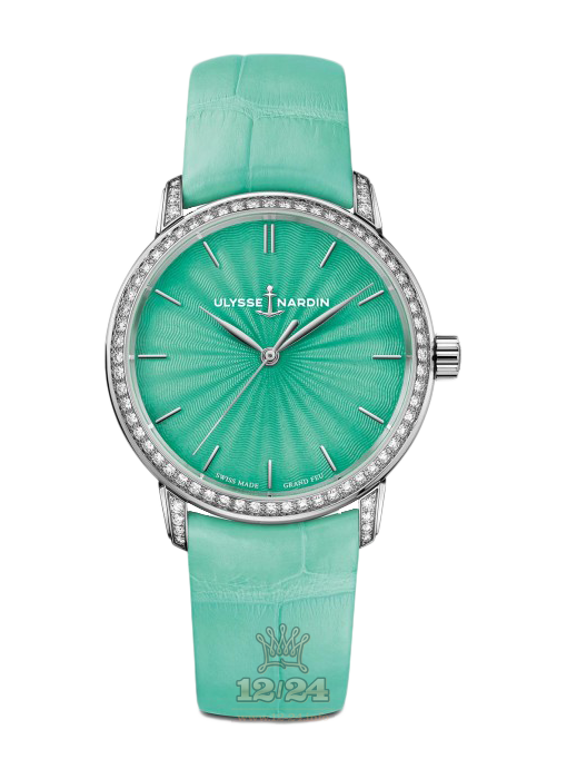 Ulysse Nardin Classic Watch 8150-201BC/E8 37 mm White gold Case Green Dial