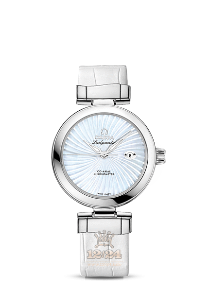 Omega Ladymatic Watch 425.33.34.20.05.001 34 mm Stainless steel Ceramics Case White Dial
