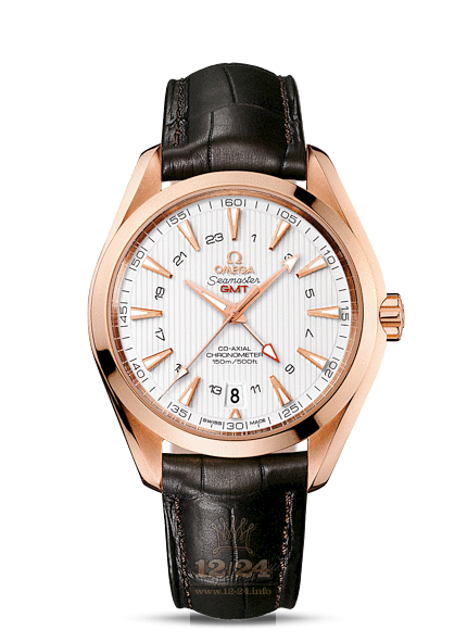 Omega Aqua Terra 150 M Watch 231.53.43.22.02.001 43 mm Pink gold Case Silver Dial