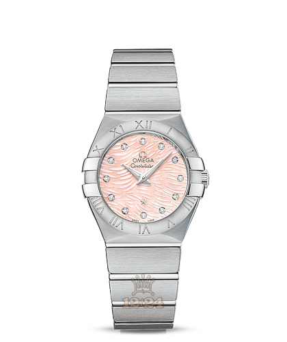 Omega Constellation Watch 123.10.27.60.57.002 27 mm Stainless steel Case Pink Dial